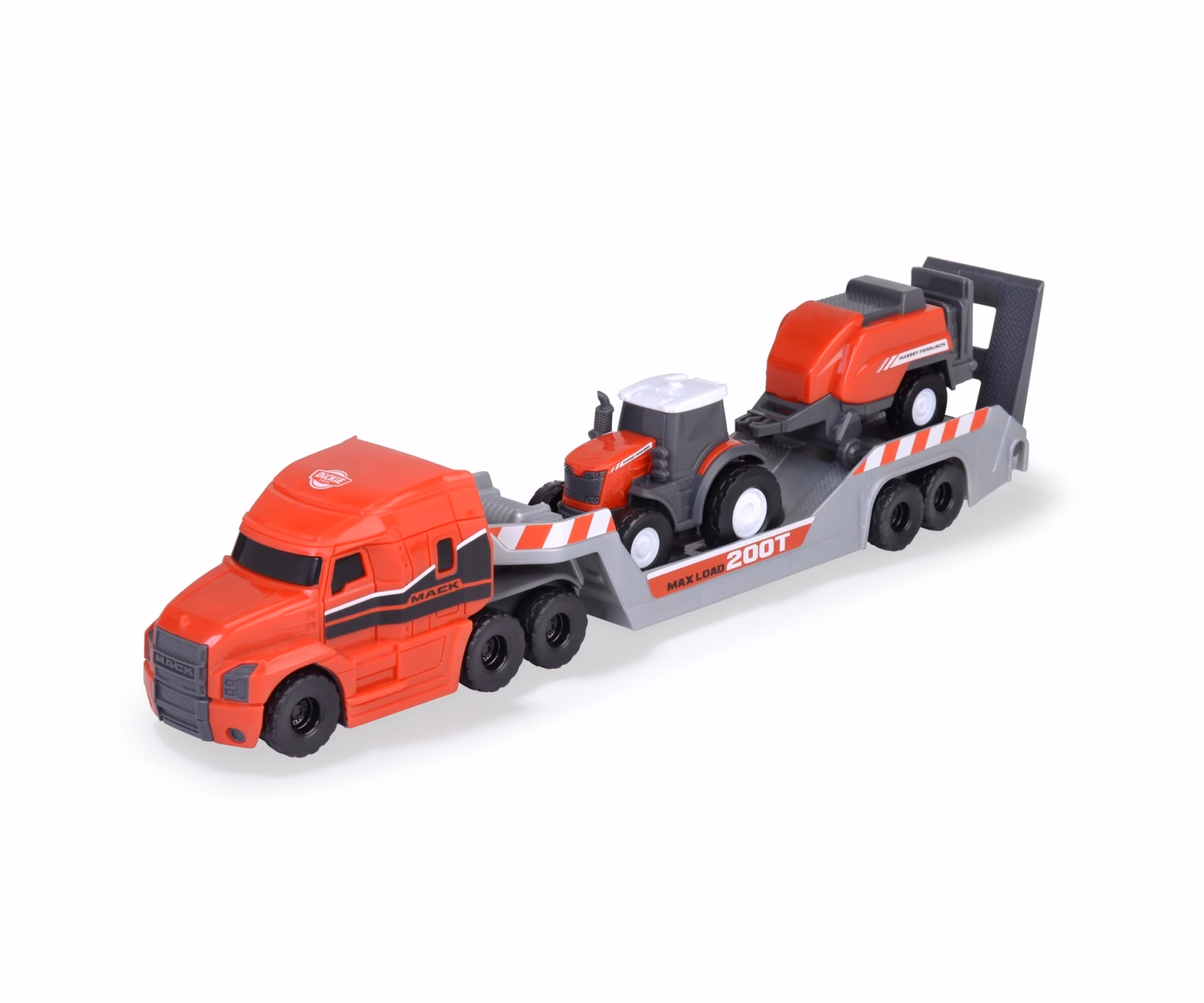 Massey Ferguson Semi with Tractor and Baler